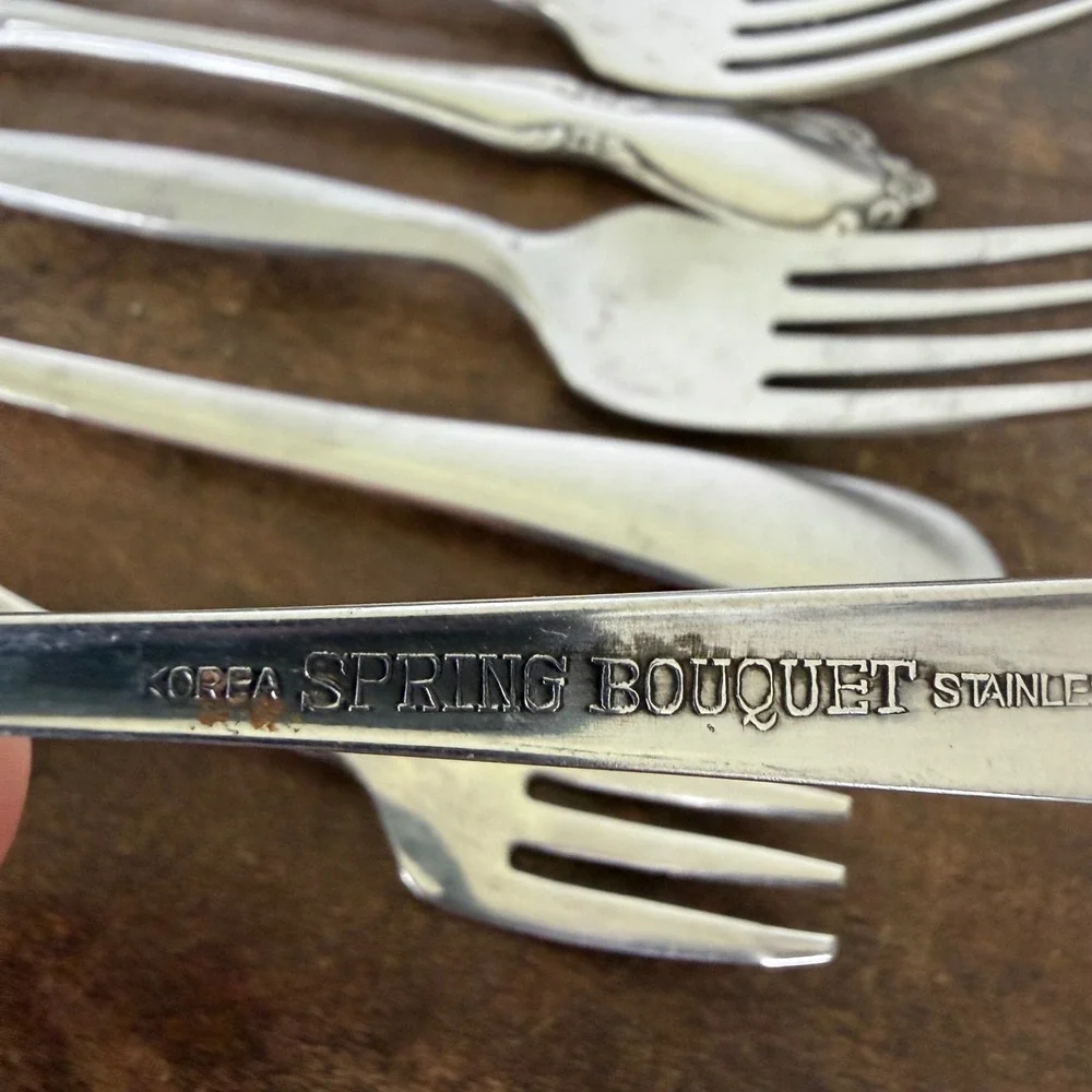 Vintage Oneida, Anneta, International Stainless Steel Flatware Fork Mixed Lot 29